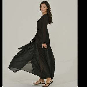 Banana Republic Black Long Sleeve Dress